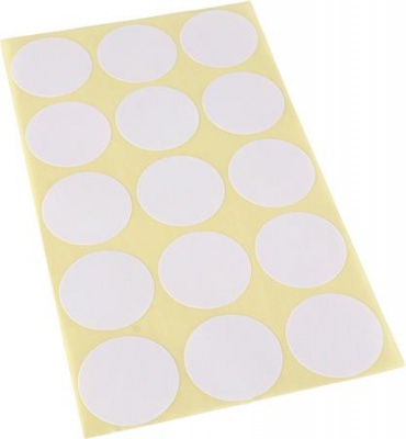 Etikett, köralakú, 30 mm átmérő, 60 etikett/csomag