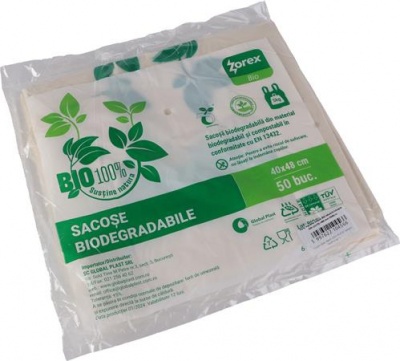 Ingvállas tasak, közepes, BIO, lebomló, 26x48+2x7 cm, 50 db, "Party"