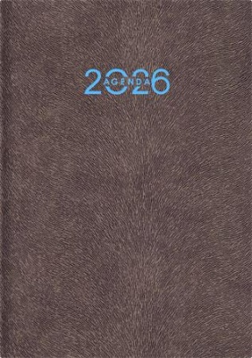 Naptár, tervező, A5, napi, DAYLINER "Animal", Grizzly-szürkésbarna