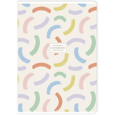 Füzet, tűzött, A4, vonalas, 40 lap, SHOLYARYK "Notebook", vegyes