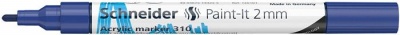 Dekormarker, akril, 2 mm, SCHNEIDER "Paint-It 310", kék