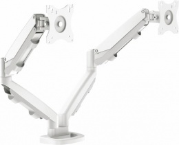 Monitortartó kar két monitorhoz, FELLOWES "Eppa™  "Dual", fehér