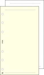 Kalendárium betét, jegyzetlap, "M", sima, SATURNUS, chamois