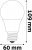 LED izzó, E27, gömb, A60, 9,5W, 1055lm, 6400K, AVIDE